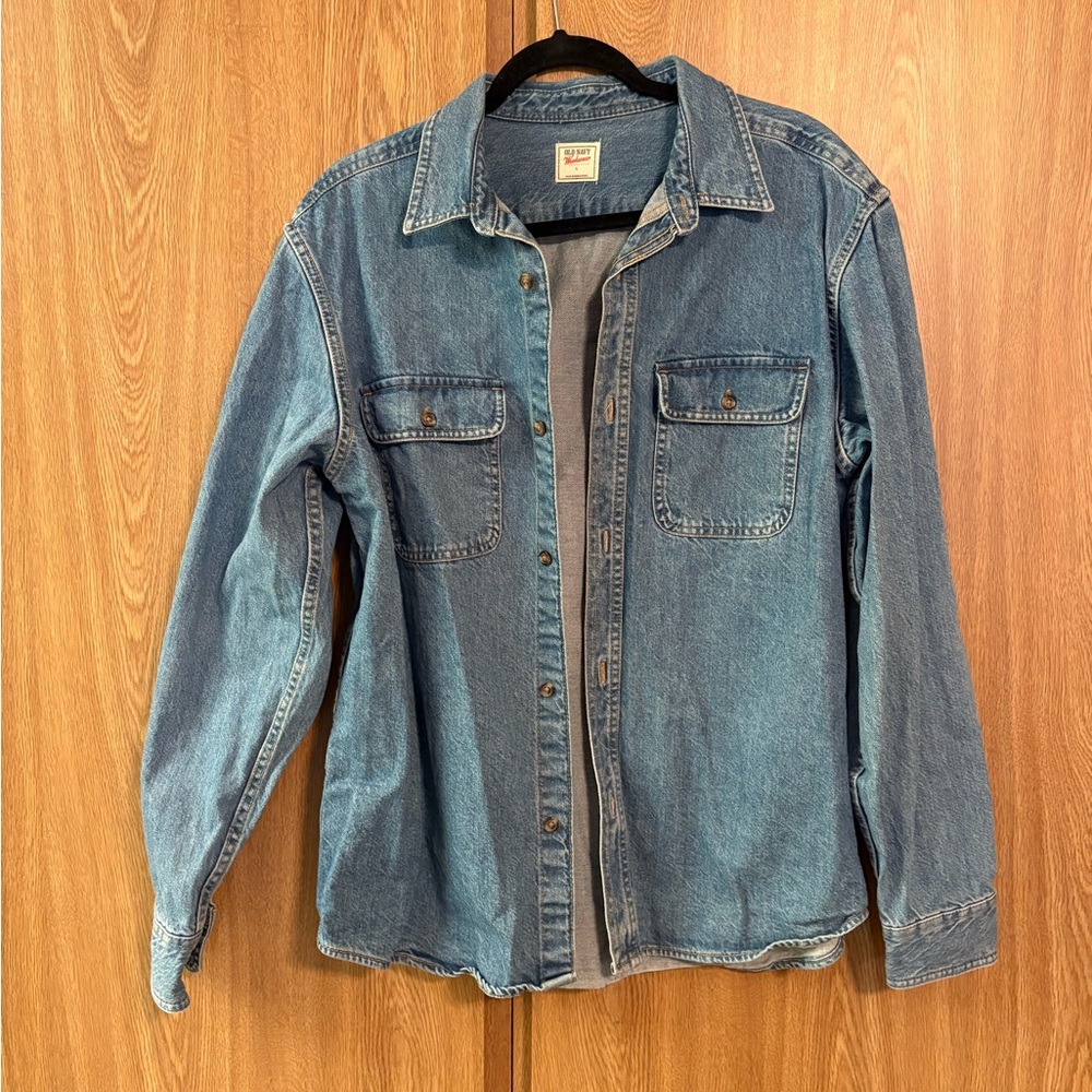 Old Navy Blue Denim Shirt